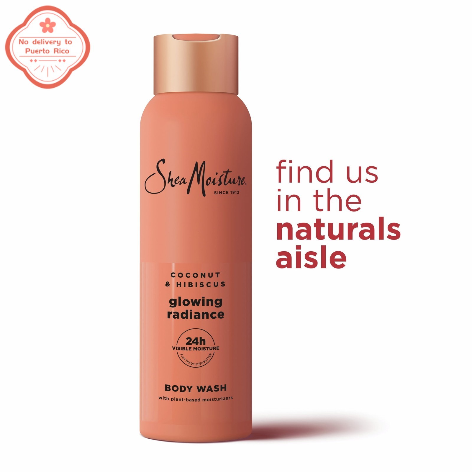 new SheaMoisture Coconut Hibiscus Body Wash – Glowing Radiance, 18oz