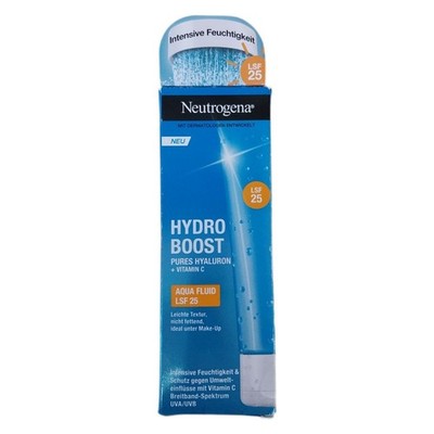 Neutrogena Hydro Boost Aqua Fluid LSF 25, leichte Gesichtscreme mit Hyaluronsäur