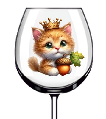 12x Baby Kätzchen Katze Vinyl Aufkleber Abziehbild Becher Weinglas Flasche Laptop Van