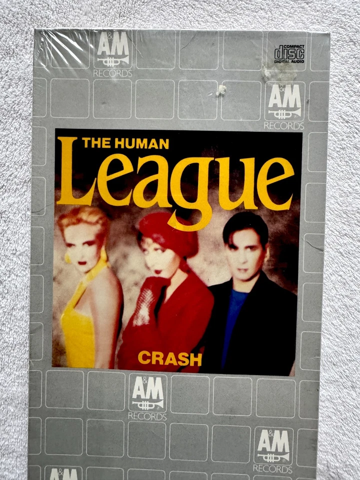 THE HUMAN LEAGUE SEALED CRASH ALBUM CD BOX A&M RECORDS REAL THING MONEY JAM LP - Imagem 3 de 4