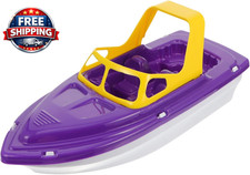Toddler Race Boat Toy Set Plastic Speedboat Bath Toy Floating Sailing Boat Playt