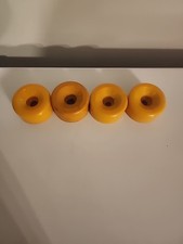 USA Skateboard Roller Skate Wheels Yellow Vintage Never Installed Set Of 4