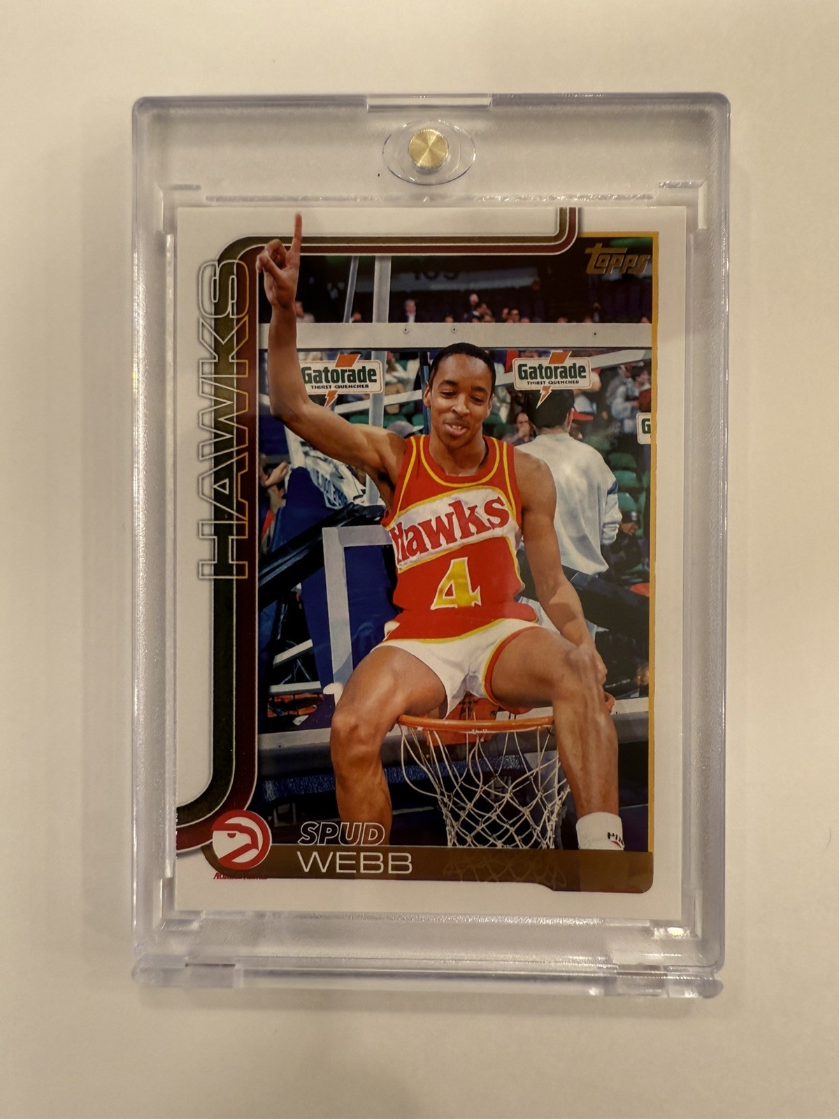 2025-26 Topps Golden Mirror Image Variation SSP #266 Spud Webb Slam Dunk Contest