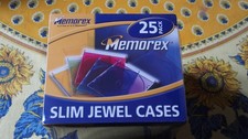 ETUI CD/DVD-SLIM JEWELS CASES-5 COLORS-25UNITES SCELLES NEUFS