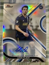 2022 Topps Finest MLS Leon Flach #88 Refractor RC Philadelphia Union Auto