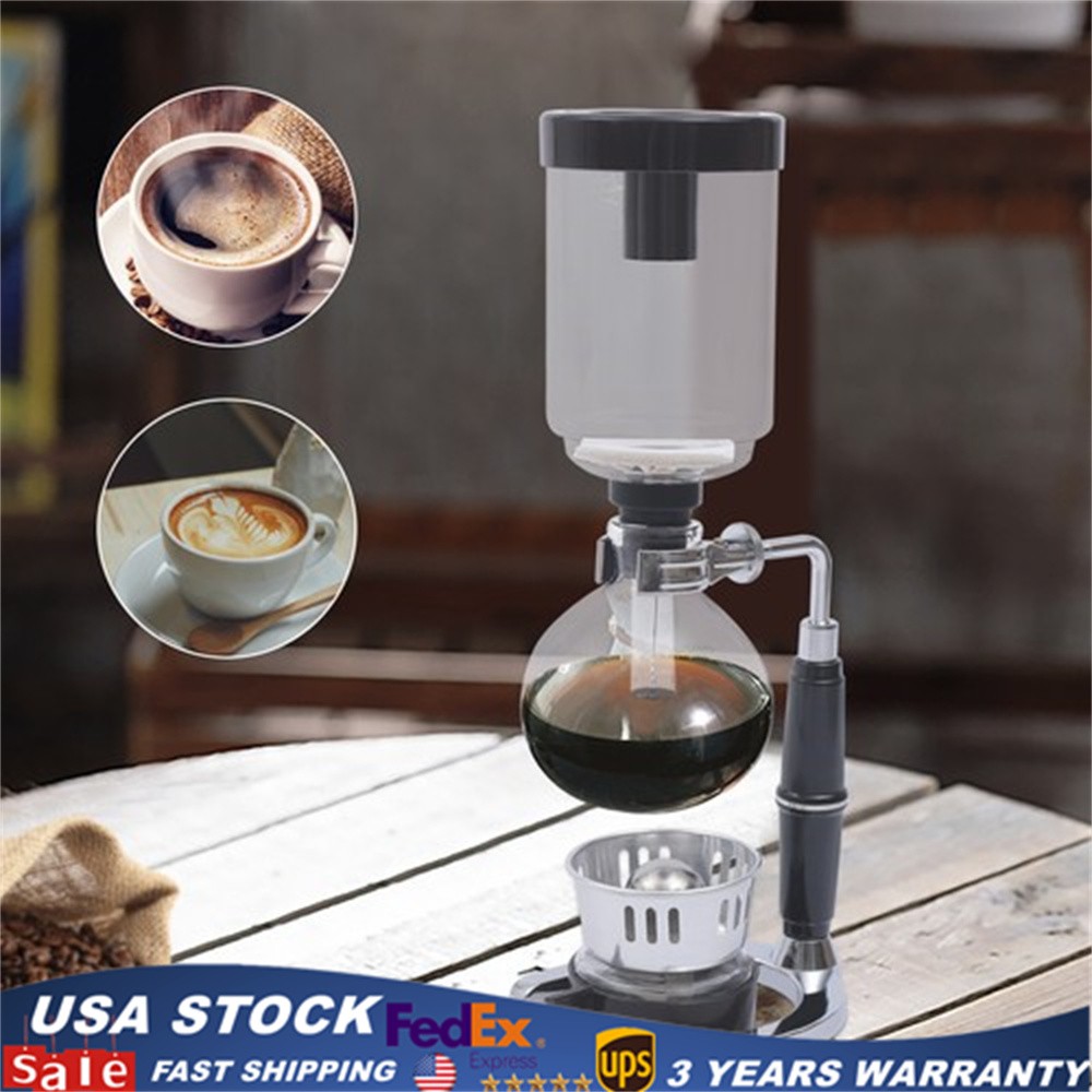 Tea Siphon Pot Vacuum Coffeemaker Glass Type
