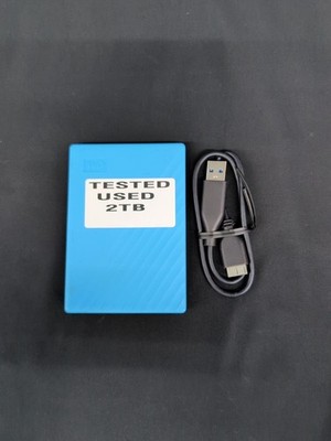 Western Digital My Passport 2TB External Hard Disk Drive Blue WDBYVG0020BBL-WESN
