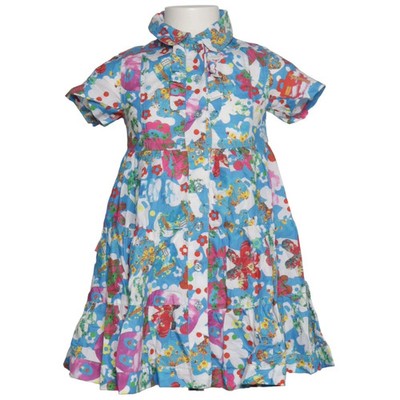 Oilily, Kleid, Größe: 104, Blau/Mehrfarbig, Sonstiges, Mädchen #WhB