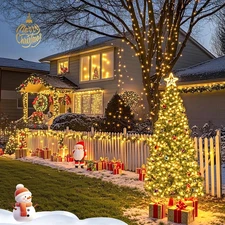 100-200 LED Solar String Lights Outdoor Garden Party Xmas Fairy Wedding Lamp USA