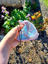 Hand-Sewn Dragon Scale TTRPG Dice Pouch