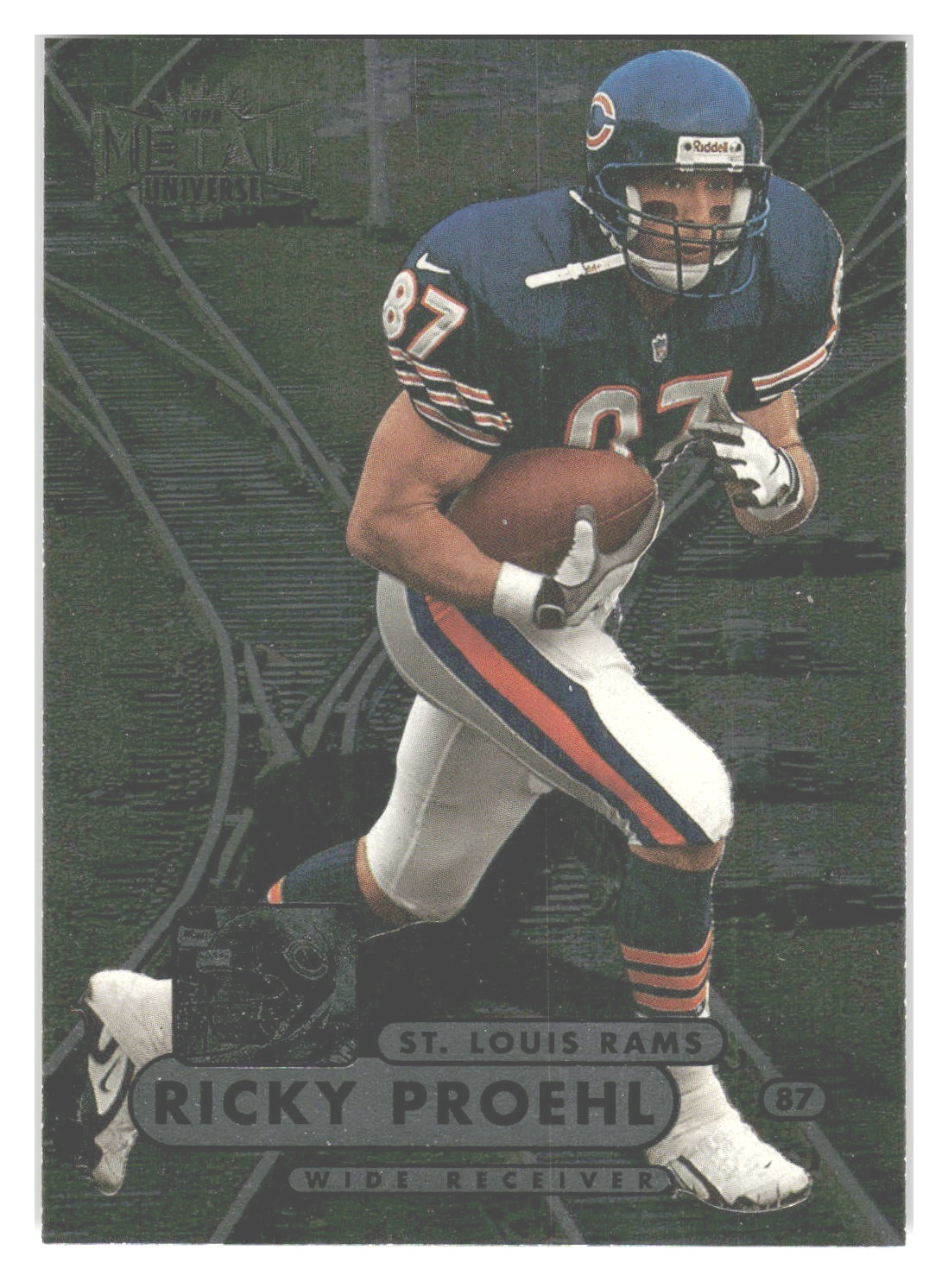 1998 Metal Universe #160 Ricky Proehl ~ St. Louis Rams
