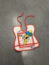 Vintage Disney Mickey Mouse Minnie Celebration Baby Bib