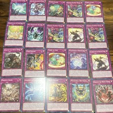 Yu-Gi-Oh! 1st Edition Trap Card Lot 20x Vernusylph Guilt Sinful Spoils