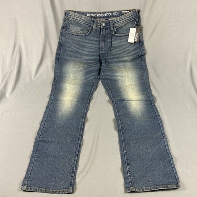 Buffalo David Bitton Jeans Evan X Slim Straight 34 x 32 Blue Med Wash MSRP $109