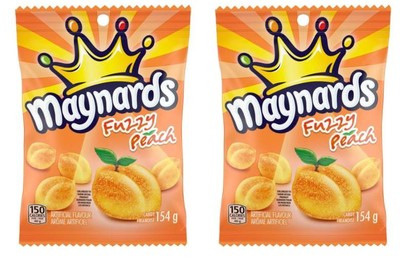Maynards, Fuzzy Peach, Gummy Candy, 154g (2 Pack)