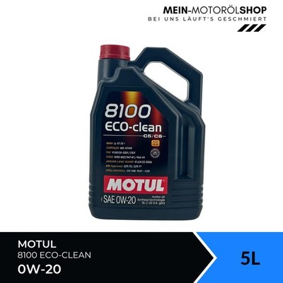 Motul 8100 Eco-clean 0W-20 MB 229.72 MB 229.71 Ford Fiat Opel 5 Liter