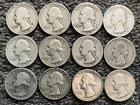 Silver Quarters Lot of 12