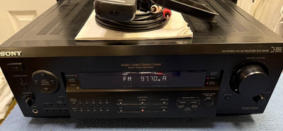 SONY AUDIO/VIDEO CONTROL CENTER FM/AM RECEIVER STR-DE525 OEM REMOTE BOOK BUNDLE