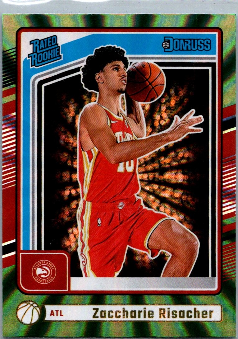 Bryan Zentz(Barada) US一挙放出　レコード22枚 2024-25 Donruss #219 Zaccharie Risacher Holo Green Laser | eBay