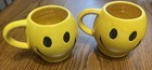 2 McCoy smiley face coffee mugs made USA very bright colors Great condition — photo 1