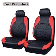 Universal Pu Leather Car Seat Covers Waterproof Quilted Full Seat Protector Universal Pu Leather Car Seat Covers Waterproof Quilted Full Seat Protector