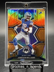 JAMESON WILLIAMS 2022 Panini Mosaic 🔥ROOKIE HONEYCOMB PRIZM🔥 RC #316 Lions SSP