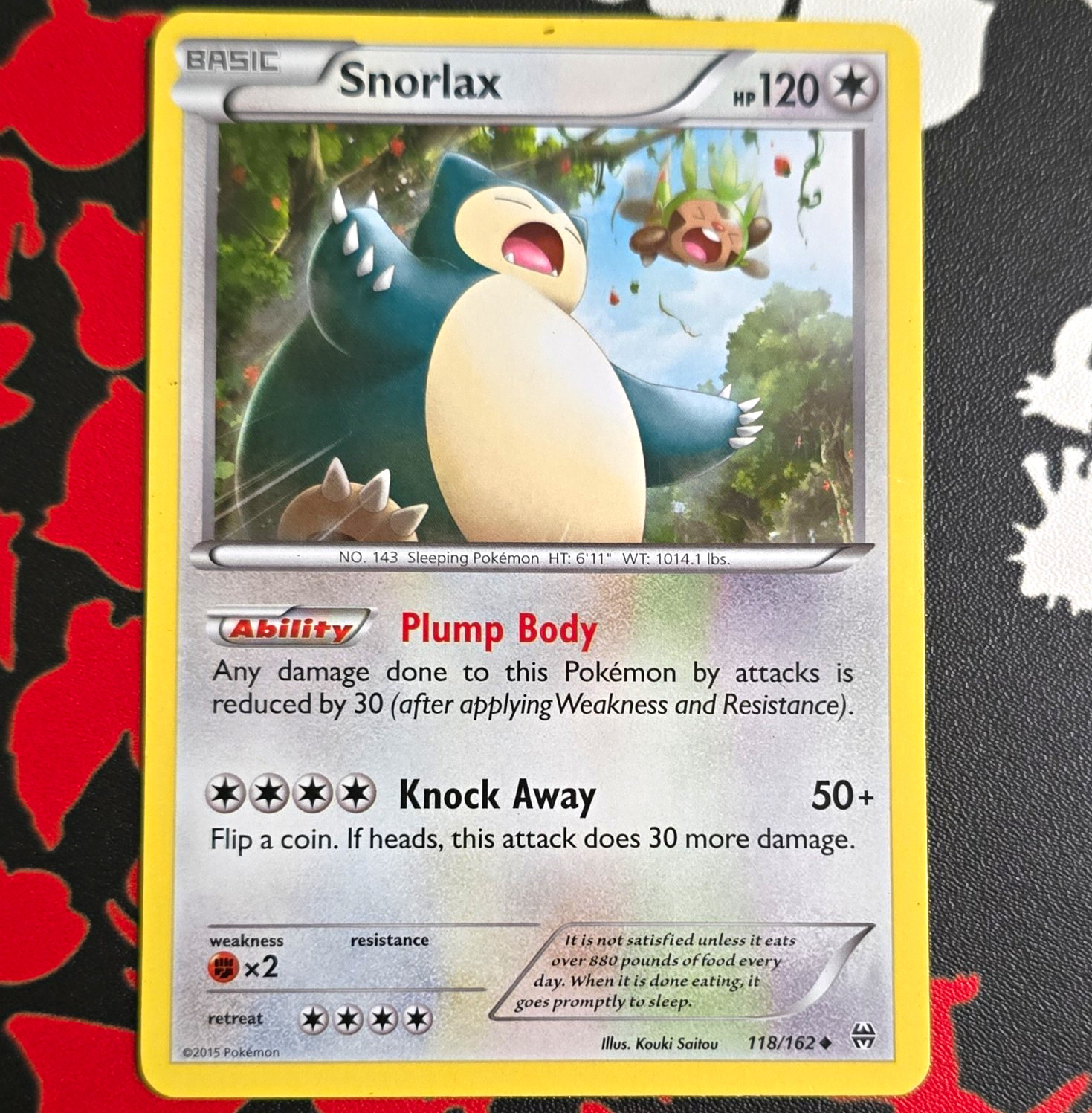 Pokemon TCG Snorlax 118/162 Breakthrough Uncommon Regular English 120HP