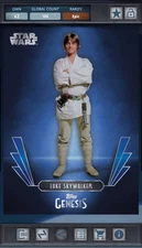 Star Wars Card Trader Topps Genesis - Blue Epic - Luke Skywalker