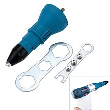 Electric Rivet Nut Gun Adapter Cordless Riveting Insert Nut Power Drill Tool Kit