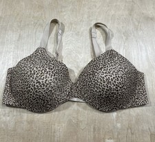 Bali 3411 Womens One Smooth U Underwire Bra Lined Size 40C Animal Print