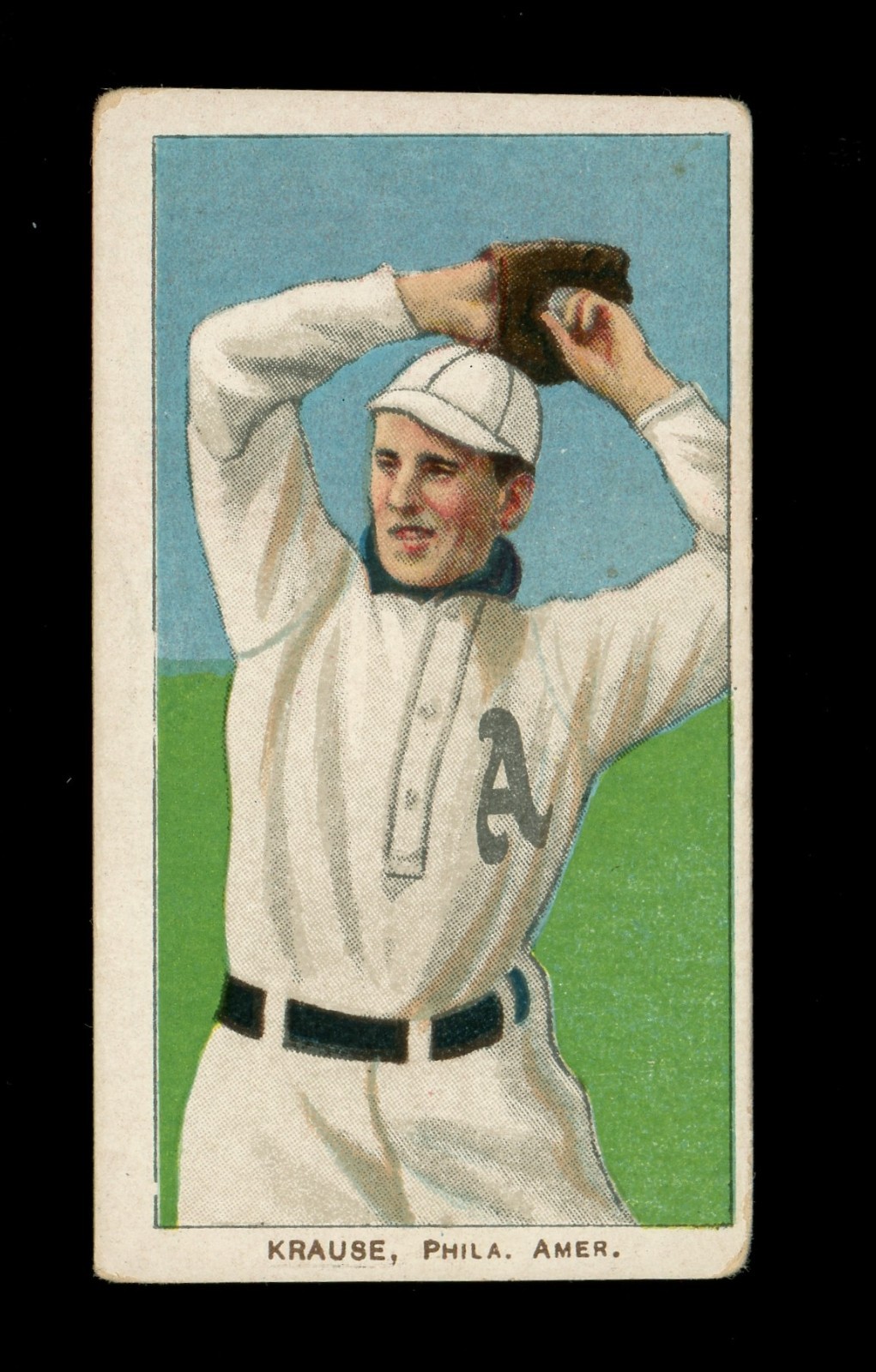 T206 Piedmont 350 Harry Krause Pitching Philadelphia Athletics GD Range (66259)