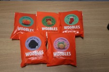 Lot of 5 Woobles Tiny Christmas Crochet Kits Tiny Presents, Coal, Stocking, Bell