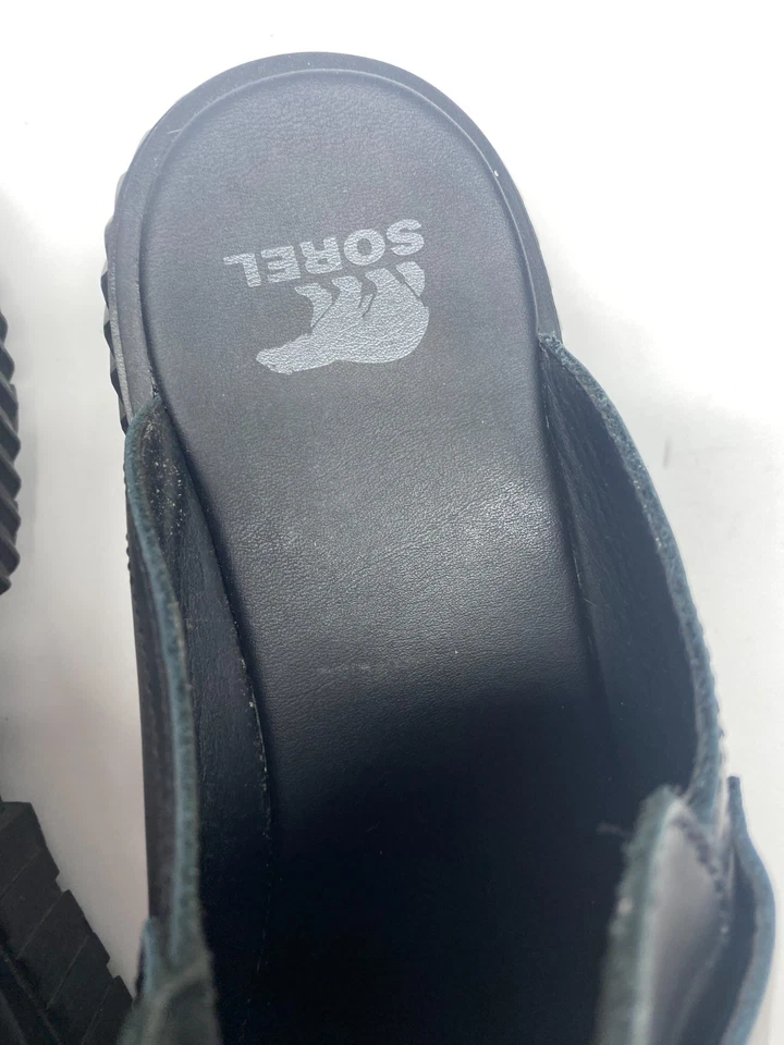 Mocasín sin cordones Sorel para mujer ONA AVE de cuero negro talla 9,5 Foto 3 de 4
