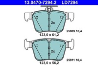 Bremsbelagsatz Scheibenbremse ATE Ceramic 13.0470-7294.2 FüR VW Audi Golf A3 TT
