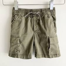 baby Gap 2 2T Cargo Shorts Khaki Green Tan Pull On Gender Neutral Boys Summer