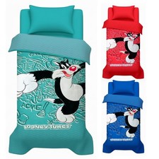 Trapuntino Gatto Silvestro Looney Tunes copriletto trapuntato singolo una piazza