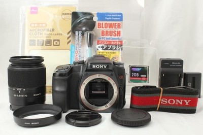 Sony Alpha 100 DSLR Camera with DT 18-70mm Lens Excellent