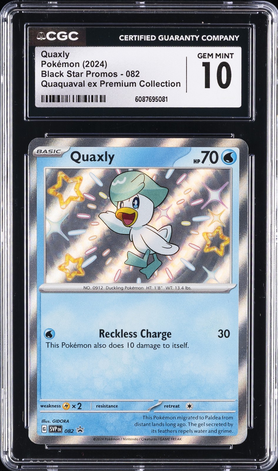 2024 POKEMON #082 QUAXLY CGC 10 GEM MINT