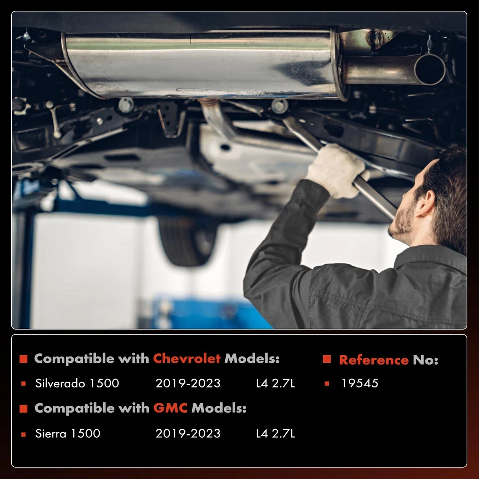 Convertidor catalítico delantero para Chevrolet Silverado 1500 GMC Sierra 1500 2019-2023 Foto 2 de 4