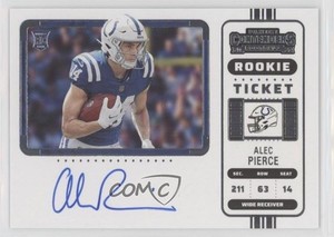 2022 Panini Contenders Ticket RPS Variation Alec Pierce #103 Rookie Auto RC
