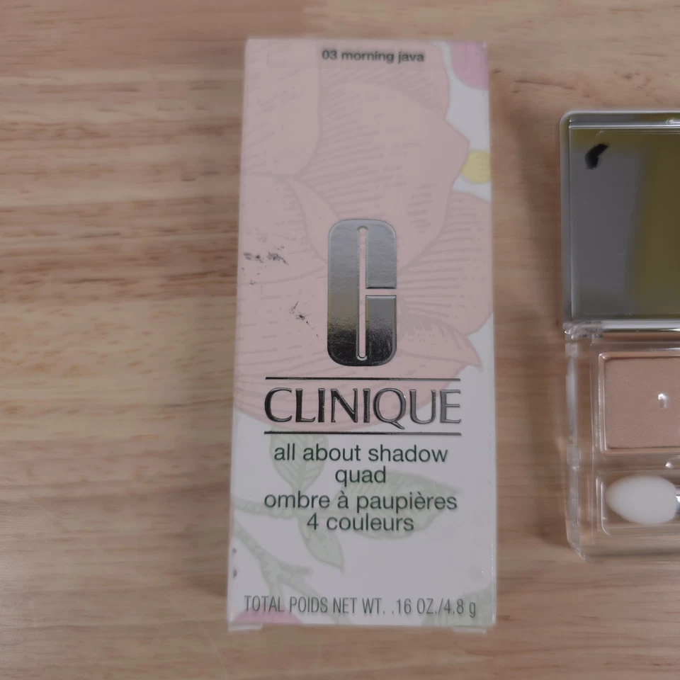 CLINIQUE ALL ABOUT SHADOW QUAD - 03 MORNING JAVA - BNIB - Image 2 of 4