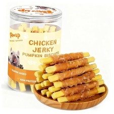 Dog Treats Chicken Wrapped Biscuits 12.5 Ounce Pack of 1 Chicken Pumpkin