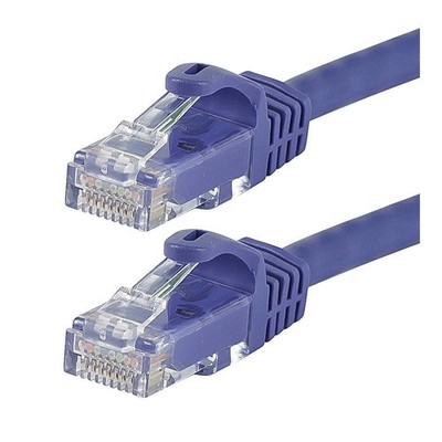 MONOPRICE 9873 Patch Cord,Cat 6,Flexboot,Purple,2.0 ft. 38F958