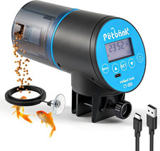Mangiatoia Automatica Acquario - Timer Ricaricabile Con Cavo Di USB Charger, Man