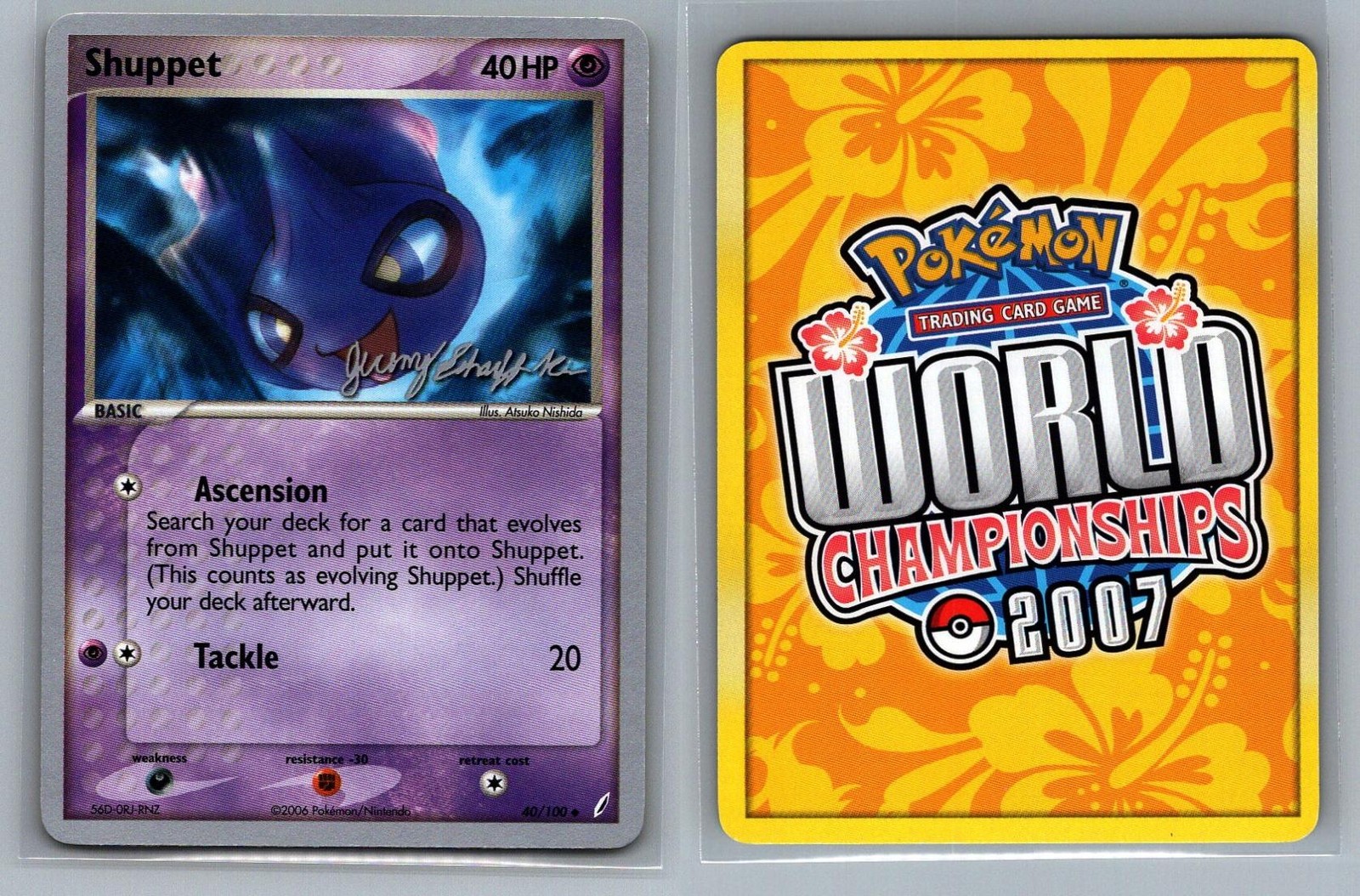 Shuppet #40/100 World Championship Decks Vintage Pokemon Card - NM