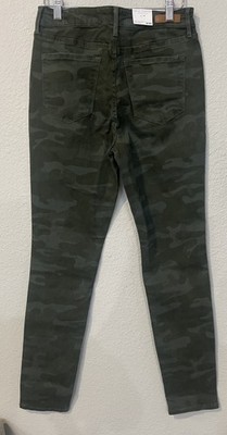 Social Standard by Sanctuary GREEN CAMO High Rise Skinny Jeans Women's SIZE 4/27