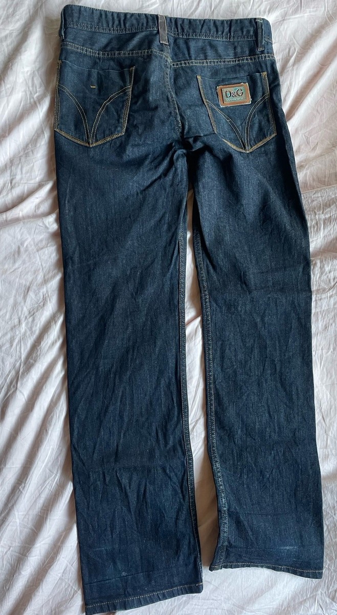 Vintage D&G Dolce & Gabbana Men's Comfort Denim Blue Jeans Sz 33 X