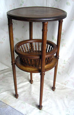 Frankreich Blumensäule Blumenständer Jugendstil Holz Blumentisch Tisch um 1900
