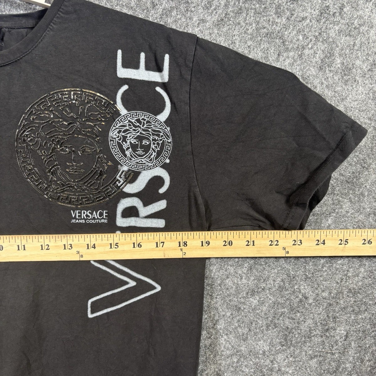 Versace Jeans Couture Men's Black Medusa Print T-Shirt Size 2XL | eBay