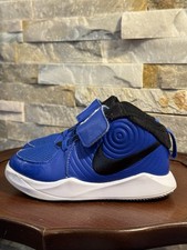 Nike Team Hustle D 9 Sneakers Baby Child  Sz9 Game Royal Blue Leather AQ4226-400
